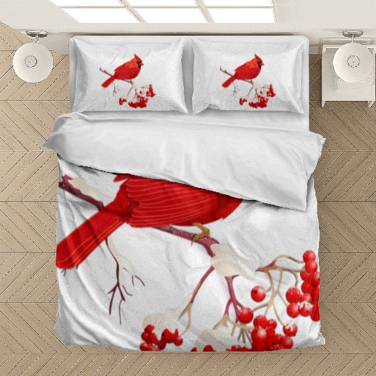 Awesome Red Cardinal Birds Gift Nature Lover Funny Bedding Sets