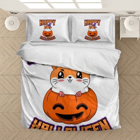 Guinea Pig Halloween Pumpkin Trick Or Treat Bedding Sets