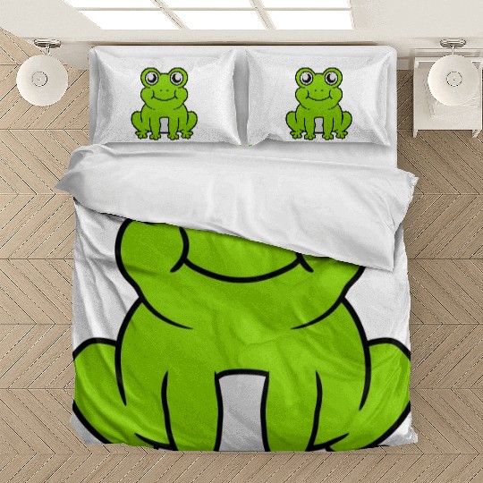 Small sitting cute frog Bedding Sets