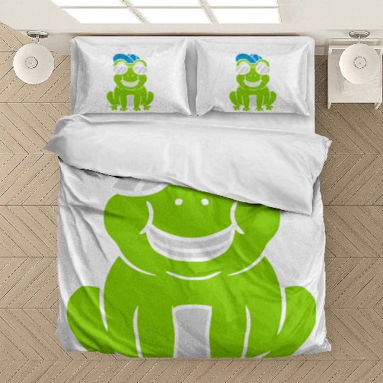 Sunglasses Cap Frog Boy Bedding Sets