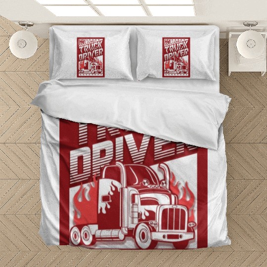 Truck Driver, Truck driving Bedding Sets