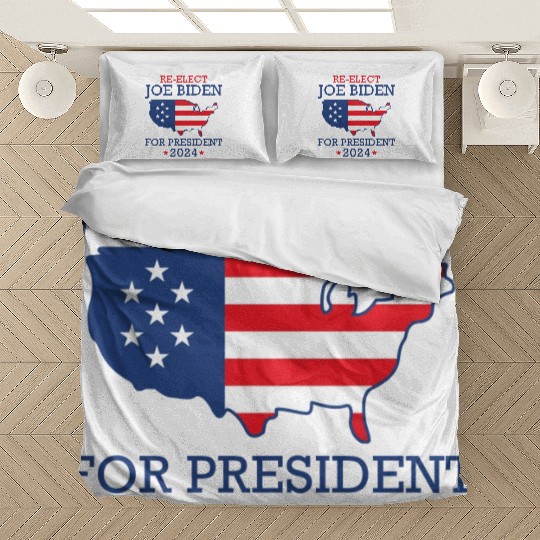Re-Elect Joe Biden For President 2024 Bedding Sets
