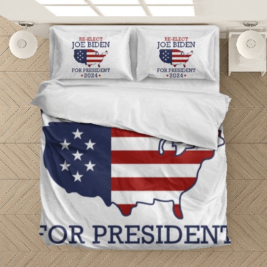 Re-Elect Joe Biden For President 2024 Bedding Sets