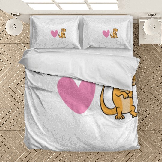 I Love My Tiny Dragon Reptile Pet Crested Gecko Bedding Sets