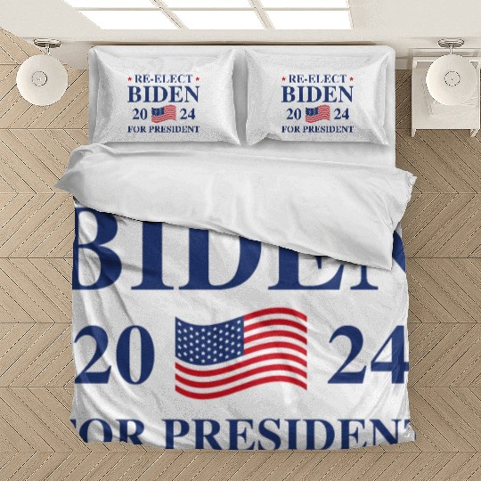 Re-Elect Biden For President 2024 Bedding Sets