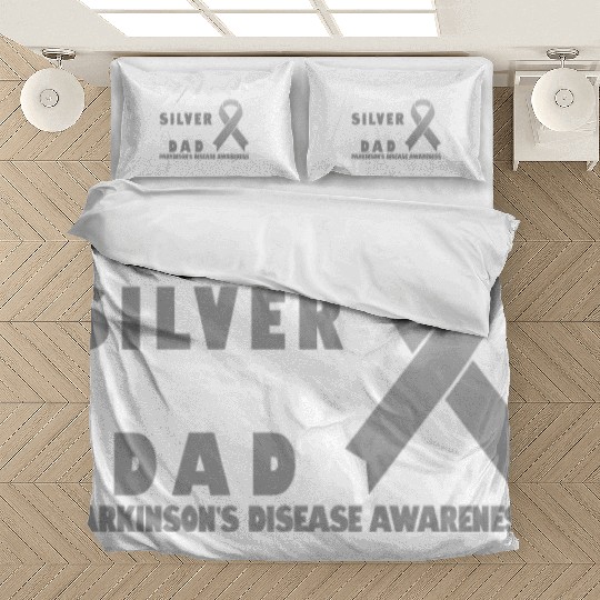 I Wear Silver For My Dad - Parkinsons Disease Bedding Sets