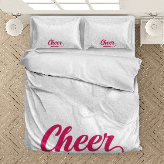 Here To Cheer Funny Cheerleading Cheerleader Gift Bedding Sets