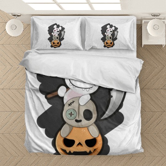 Grim Reaper Killer Bunny - Halloween Bedding Sets