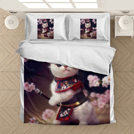 Samurai Cat Bedding Sets