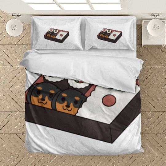 Sushi Bento Box Dachshund Bedding Sets