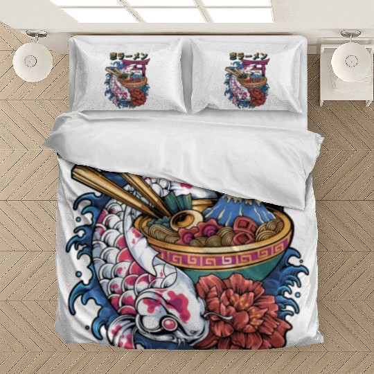 Ramen Koi Fish Japan Tokyo Kawaii Bedding Sets