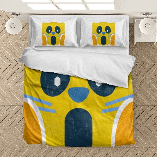 Cute cat pranked Bedding Sets