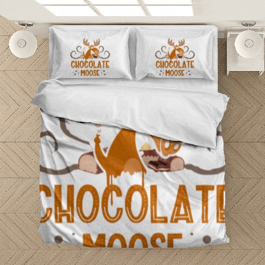 Chocolate Moose Wildlife Animal Alces Choco Deer Bedding Sets