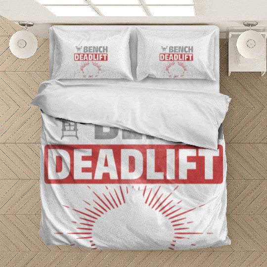 Squat Bench Deadlift Men Weightlifting Bedding Sets