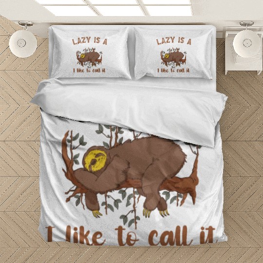 Lazy Is A Very Strong Word Sloth Bedding Sets