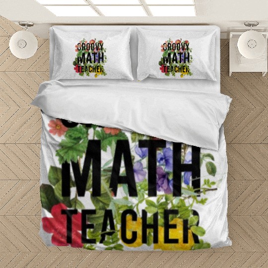 Groovy Math Teacher - teacher Bedding Sets