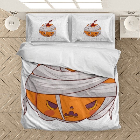 Trick or treat angry pumpkin Bedding Sets