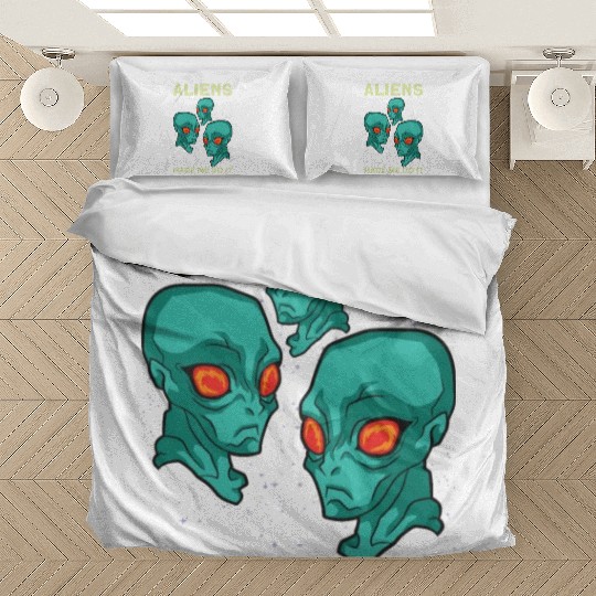 Alien Extraterrestrial Area 51 UFO Space Geek Gift Bedding Sets