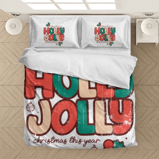 Holly jolly christmas Bedding Sets