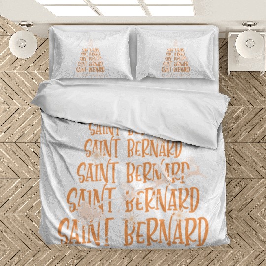 Saint Bernard Christmas Dog breed Christmas Tree Bedding Sets