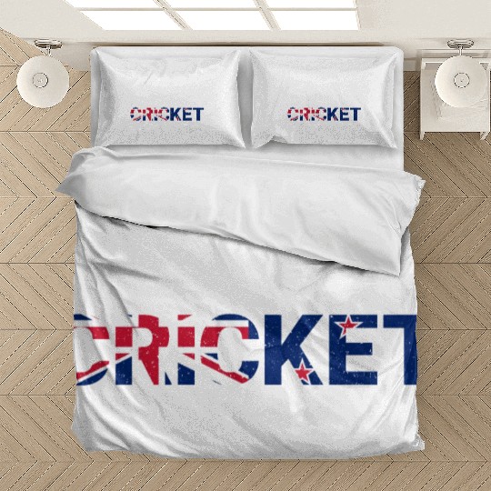 Eat Sleep Cricket Repeat NZ Flag Sports Gift Bedding Sets