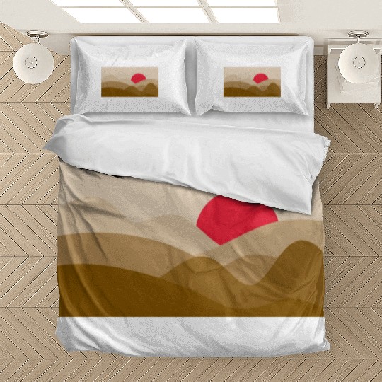 Minimalist Sun Copper Brown Bedding Sets
