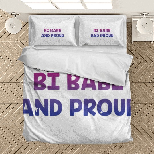 Bi Babe and Proud Bisexual Girlfriend Bi Pride Bedding Sets
