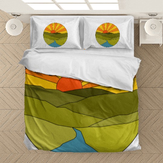 Sunrise geometrical Bedding Sets