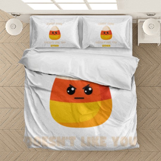 LAZY COSTUME CANDY CORN DOESN'T LIKE YOU EITHER Bedding Sets