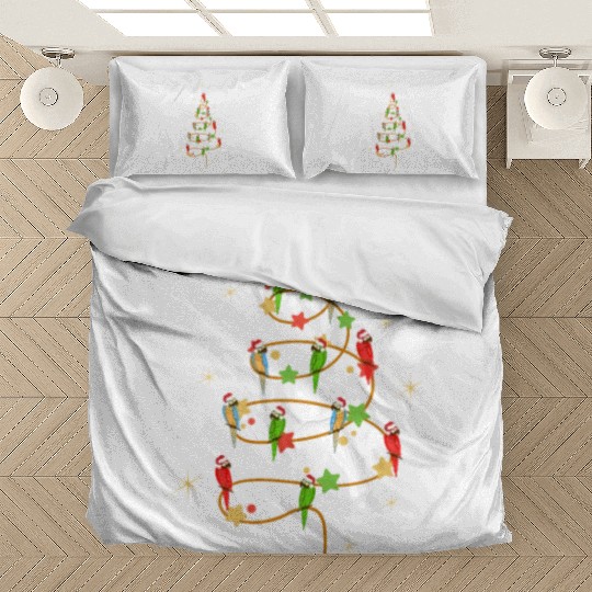 MACAWS CHRISTMAS TREE FOR MACAW AND PARROT LOVERS Bedding Sets