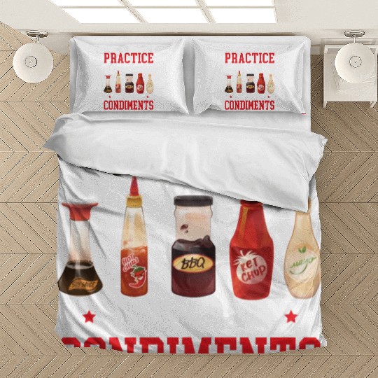 Practice Safe Snacks Use A Condiment Ketchup Bedding Sets