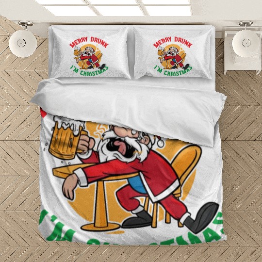Christmas Beer Merry Drunk I'm Christmas Bedding Sets