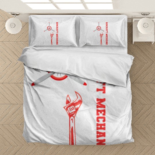 Aircraft Mechanic Us Flag Bedding Sets