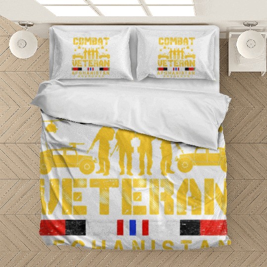 Combat Veteran Afghanistan Proud Us Bedding Sets