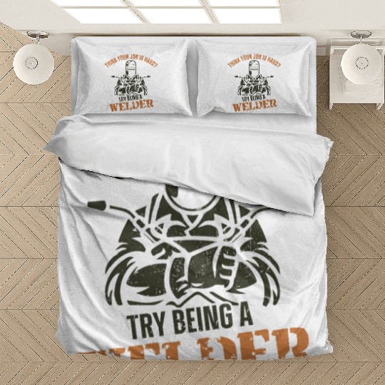 Welder Welding Vintage Think Your Bedding Sets