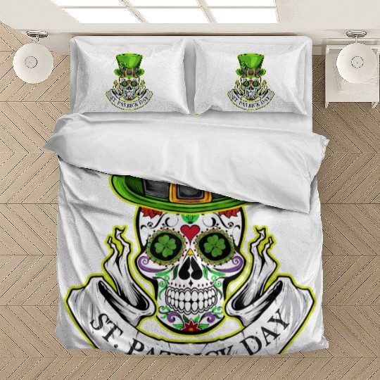 Sugar Skull | St Patrick Day | Lucky Charm Irish Bedding Sets