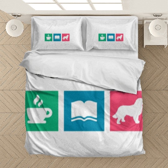 Coffee Books Bernese Mountain Dog Bedding Sets