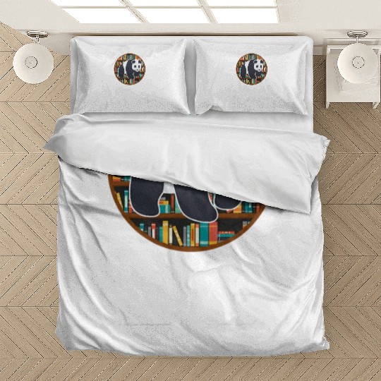 Easily Distracted Pandas Books Lover Bedding Sets