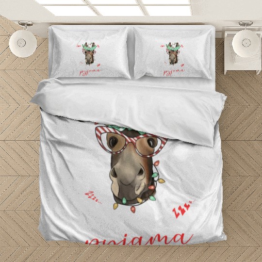 Winter Christmas Pyjama Donkey Bedding Sets