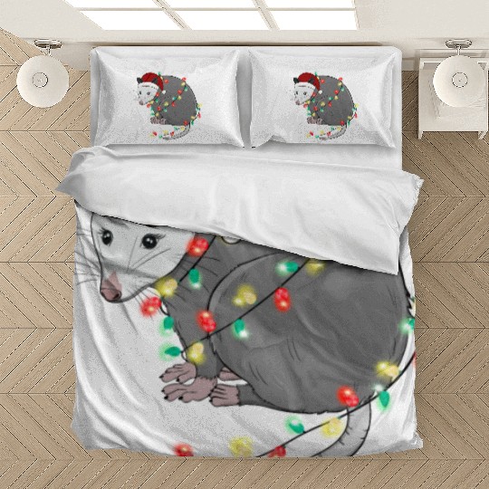 Christmas Animal Opposum Light Chain Hat Bedding Sets
