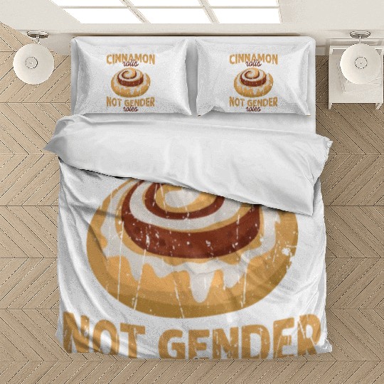 Cinnamon rolls not gender roles - pride Bedding Sets