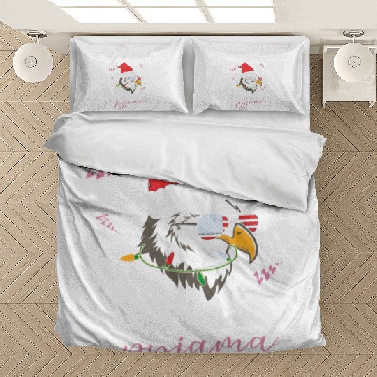 Winter Christmas Pyjama Eagle Bedding Sets