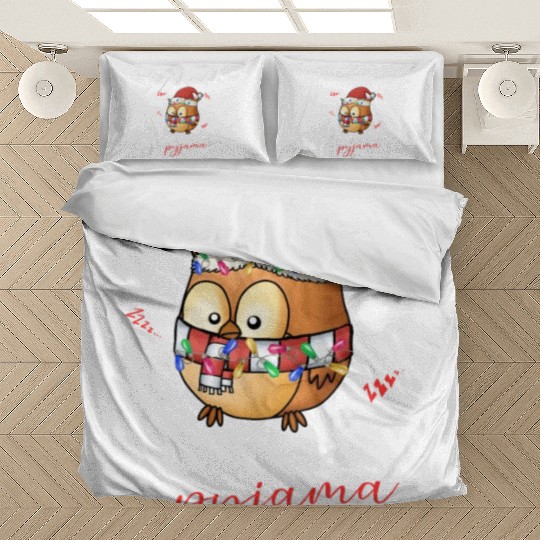 Winter Christmas Pyjama Owl Bedding Sets