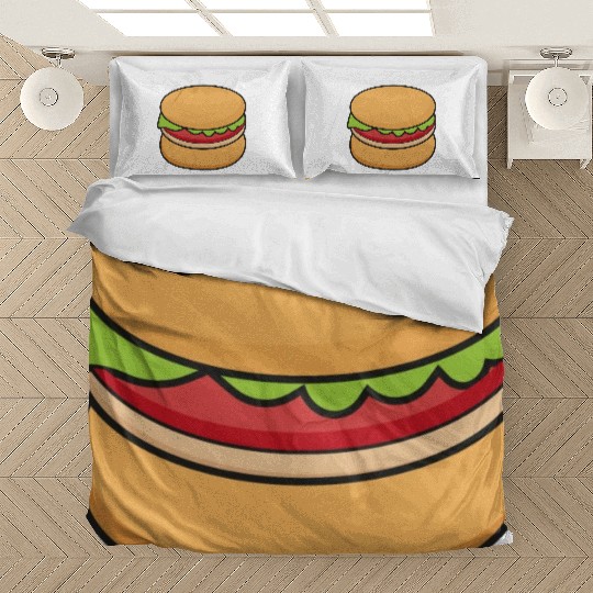 very cute delicious burgers Bedding Sets