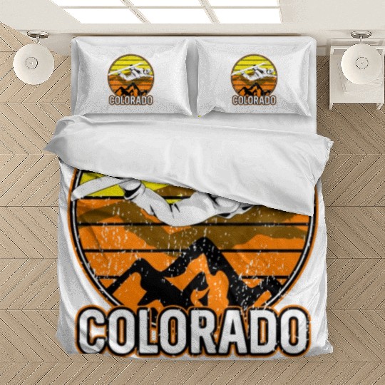 Copper Mountain Colorado Snowboarding Bedding Sets
