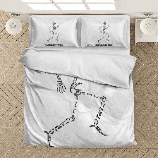 Funny Radiology Technologist Bone Anatomy Running Bedding Sets