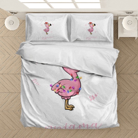 Winter Christmas Pyjama Flamingo Bedding Sets