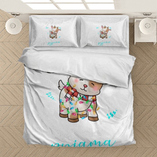 Winter Christmas Pyjama Goat Bedding Sets