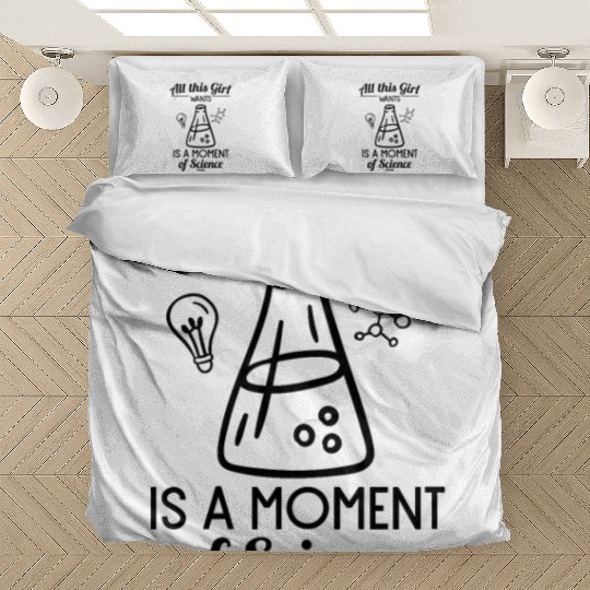 Woman science laboratory chemistry Bedding Sets