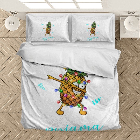 Winter Christmas Pyjama Pineapple Bedding Sets